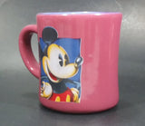 Disney's Mickey Mouse Cartoon Character Pink Fuchsia with Blue Inside Ceramic Coffee Mug