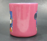 Disney's Mickey Mouse Cartoon Character Pink Fuchsia with Blue Inside Ceramic Coffee Mug