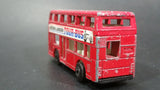 Vintage 1986-1991 Matchbox Leyland Titan Around London Tour Bus Double Decker Red Die Cast Toy Car Vehicle
