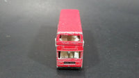 Vintage 1986-1991 Matchbox Leyland Titan Around London Tour Bus Double Decker Red Die Cast Toy Car Vehicle