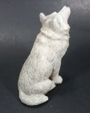 Wolf Sitting and Howling Light Weight Resin Animal Figurine 4 1/2" Tall - Treasure Valley Antiques & Collectibles