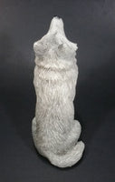 Wolf Sitting and Howling Light Weight Resin Animal Figurine 4 1/2" Tall - Treasure Valley Antiques & Collectibles