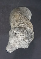 Wolf Sitting and Looking Around Light Weight Resin Animal Figurine 4 1/4" Tall - Treasure Valley Antiques & Collectibles