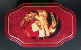 Oh Henry! OH OH OH Santa Claus Christmas Holiday Red Tin Container Collectible