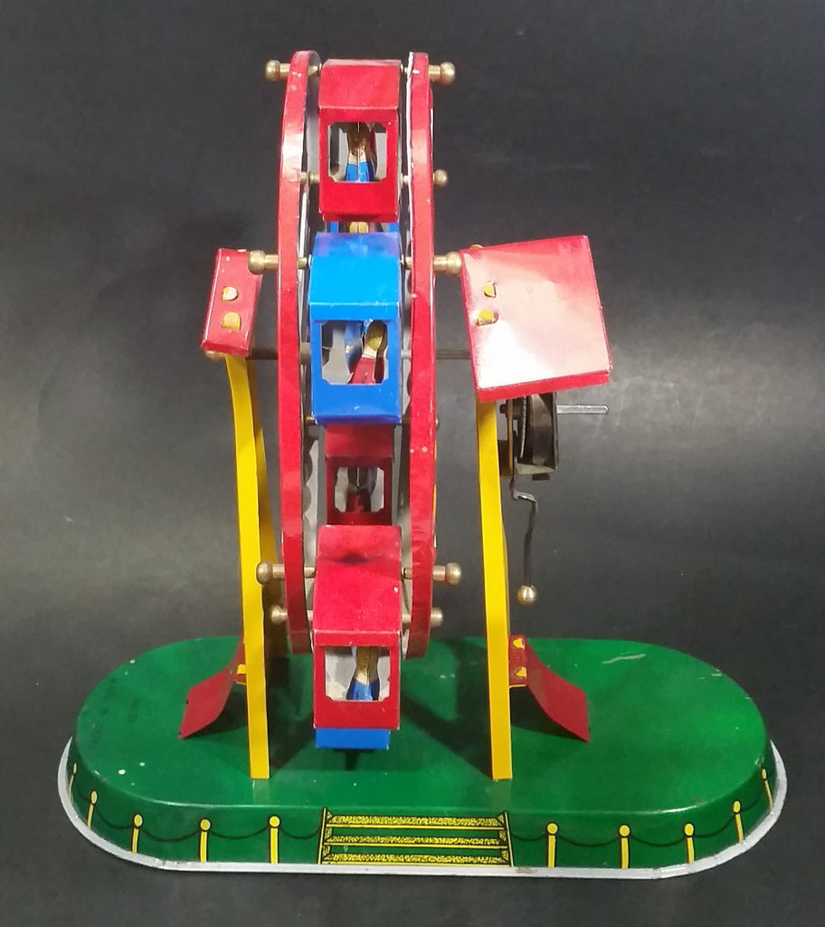 Vintage Tin Wind Up Ferris Wheel Toy Fair Ride Collectible Working