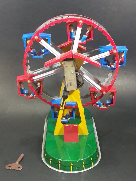 Vintage Tin Wind Up Ferris Wheel Toy Fair Ride Collectible - Working ...