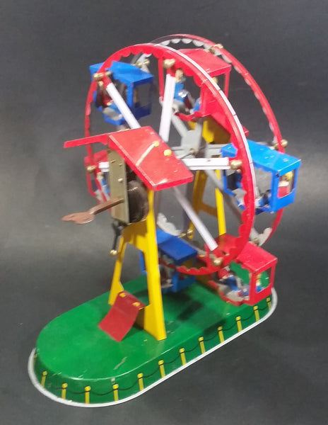 Vintage Tin Wind Up Ferris Wheel Toy Fair Ride Collectible - Working ...