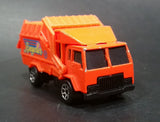 1992 Hot Wheels Recycling Truck Orange Die Cast Plastic Toy Car Vehicle with Moving Dumper - Treasure Valley Antiques & Collectibles
