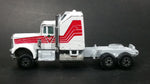 Rare Vintage Yatming Canadian Tire White and Red Semi Tractor Truck Die Cast Toy Car Rig Vehicle