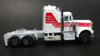 Rare Vintage Yatming Canadian Tire White and Red Semi Tractor Truck Die Cast Toy Car Rig Vehicle