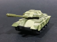 Unknown Brand Army Military Green Camouflage Tank Die Cast Toy Car Weaponry Vehicle with Rotating Turret - Treasure Valley Antiques & Collectibles