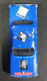 1996 Johnny Lightning Parker Brothers Real Estate Trading Game Monopoly Blue Die Cast Toy Car Vehicle - Treasure Valley Antiques & Collectibles