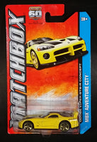 2013 Matchbox Adventure City Dodge Viper GTS-R Concept Yellow Die Cast Toy Car Vehicle New In Package Sealed - Treasure Valley Antiques & Collectibles