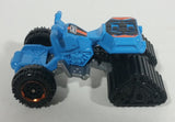2015 Matchbox Lineup Moto Tracker Blue Die Cast Toy Car ATV Tracked Quad Vehicle - Treasure Valley Antiques & Collectibles