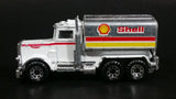 1984 Matchbox Shell Oil Peterbilt Tanker Truck White Die Cast Toy Car Fuel Transport Vehicle - Treasure Valley Antiques & Collectibles