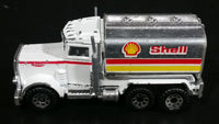 1984 Matchbox Shell Oil Peterbilt Tanker Truck White Die Cast Toy Car Fuel Transport Vehicle - Treasure Valley Antiques & Collectibles