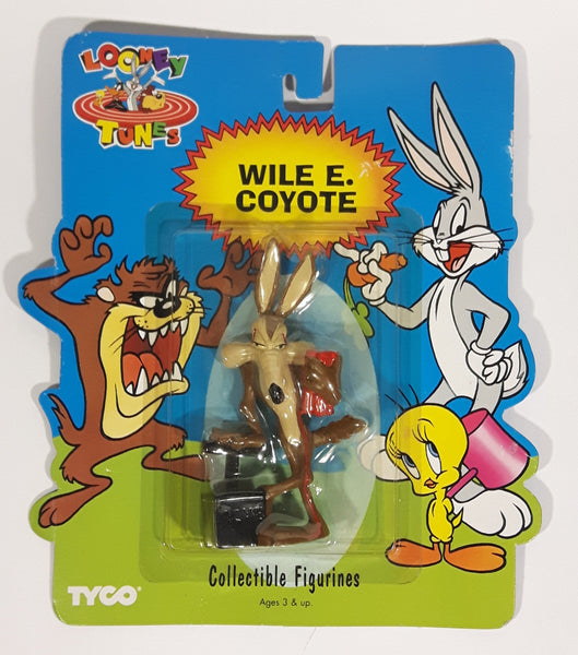1994 Tyco Looney Tunes Wile E. Coyote Cartoon Character Bendable Figure Still Sealed In Package - Treasure Valley Antiques & Collectibles