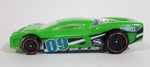 2013 Hot Wheels Vertical Velocity 5 Reverb Bright Green Die Cast Plastic Toy Car Vehicle - Treasure Valley Antiques & Collectibles