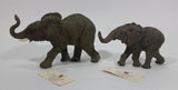 2002 Homco Home Interiors Elephant Mother and Baby Elephant Wildlife Figurine Sculptures Collectibles - Treasure Valley Antiques & Collectibles