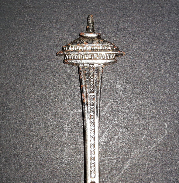 Vintage 1962 World's Fair Seattle Space Needle Collectible Spoon - Treasure Valley Antiques & Collectibles