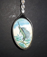 Vintage Florida Palm Trees Marlin Bowl Collectible Spoon - Treasure Valley Antiques & Collectibles