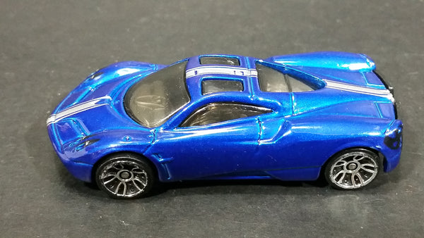 2014 Hot Wheels Showroom All Stars Pagani Huayra Blue Die Cast Toy Car Vehicle - Treasure Valley Antiques & Collectibles
