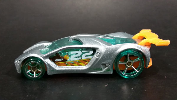 2013 Hot Wheels Road Rockets Impavido 1 Silver Die Cast Toy Car Vehicle - Treasure Valley Antiques & Collectibles