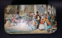 Vintage R. Forrester Painting of Railroad Railway Train Station Full of Passengers Hinged Tin Container Made in Great Britain - Treasure Valley Antiques & Collectibles