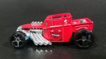 2014 Hot Wheels Trackin' Trucks: Road Roller Bone Shaker Red Die Cast Toy Car Hot Rod Vehicle