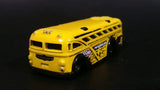 2014 Hot Wheels City Works Surf Surfin' School Bus Yellow Die Cast Toy Car Vehicle - Treasure Valley Antiques & Collectibles