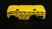 2014 Hot Wheels City Works Surf Surfin' School Bus Yellow Die Cast Toy Car Vehicle - Treasure Valley Antiques & Collectibles