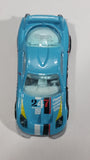 2012 Hot Wheels Thrill Racers Race Course 24 / Seven Light Blue Die Cast Toy Race Car Vehicle - Treasure Valley Antiques & Collectibles