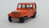Vintage Jeep CJ-7 Orange Die Cast Toy Car Vehicle with Opening Doors - Treasure Valley Antiques & Collectibles