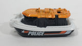 2016 Matchbox MBX Heroic Rescue Bay Brigade Black, White, Orange Boat Die Cast Toy Watercraft Police Vehicle - Treasure Valley Antiques & Collectibles