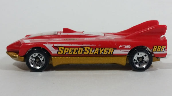 2015 Hot Wheels Race Track Aces Speed Slayer Red Die Cast Toy Car Vehicle