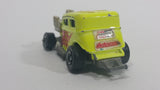 1990 Hot Wheels Super California Customs '32 Ford Vicky Cool Duel Bright Yellow Die Cast Toy Hot Rod Car Vehicle