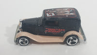 2002 Hot Wheels Wild Frontier '32 Ford Delivery Truck Black Die Cast Toy Car Vehicle Base Error Made in 198