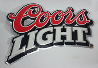Coors Light Beer Embossed Metal Sign Wall Hanging Bar Pub Lounge Mancave Collectible - Treasure Valley Antiques & Collectibles