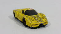 2005 Hot Wheels Enzo Ferrari Yellow Die Cast Toy Super Car Vehicle