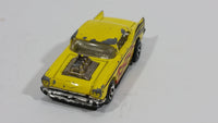 HTF 1995+ Hot Wheels '57 Chevy "Badass" Yellow Die Cast Toy Muscle Car Vehicle - Treasure Valley Antiques & Collectibles