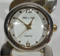 Anya Ltd Metal Bangle Style Japanese Movement Quartz Wrist Watch *Needs A Battery*