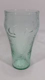 Coca-Cola Coke Soda Pop Green Tint 6" Tall Embossed Ripple Dimpled Glass Fountain Cup Collectible - Treasure Valley Antiques & Collectibles