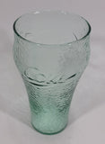Coca-Cola Coke Soda Pop Green Tint 6" Tall Embossed Ripple Dimpled Glass Fountain Cup Collectible - Treasure Valley Antiques & Collectibles