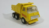 Vintage Tonka Yellow Dump Truck 55010 Pressed Steel Construction Equipment Toy Vehicle