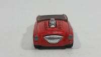 2001 Hot Wheels Austin Healey Red White Convertible Die Cast Toy Car Vehicle