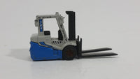 2009 Matchbox Power Lift 2000 Fork Lift Blue Grey Die Cast Toy Car Warehouse Machinery Construction Vehicle Equipment