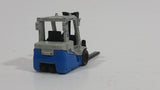 2009 Matchbox Power Lift 2000 Fork Lift Blue Grey Die Cast Toy Car Warehouse Machinery Construction Vehicle Equipment