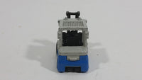 2009 Matchbox Power Lift 2000 Fork Lift Blue Grey Die Cast Toy Car Warehouse Machinery Construction Vehicle Equipment