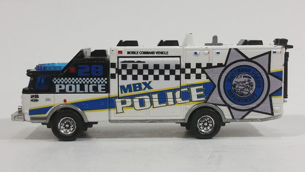 Rare HTF Matchbox E-One Mobile Command Vehicle Police Surveillance Truck White Die Cast Toy Vehicle - Treasure Valley Antiques & Collectibles