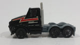 Hard to find 2009 Matchbox Semi Tractor Arrow Deliverables Truck Black Die Cast Toy Car Rig Vehicle - Treasure Valley Antiques & Collectibles